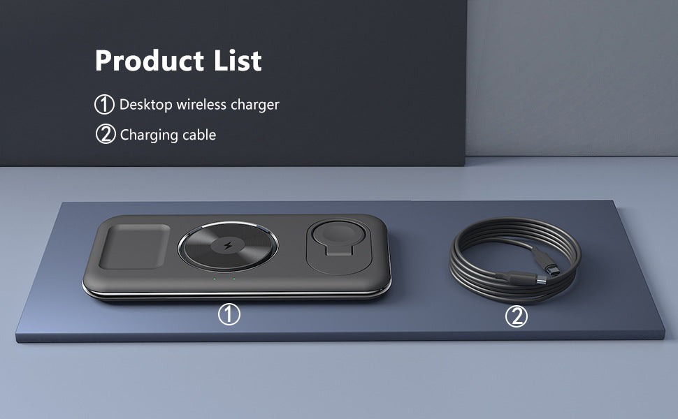 ChargeDock Pro™ – 3-in-1 Magnetische Ladestation