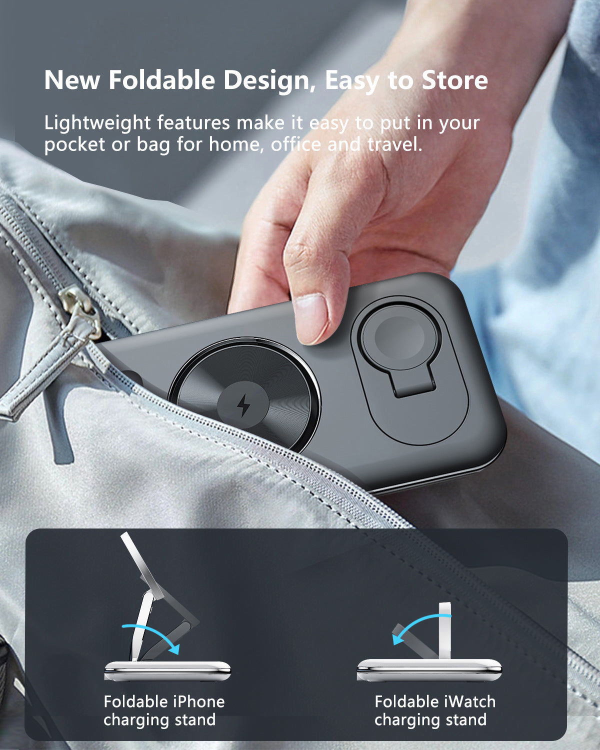 ChargeDock Pro™ – 3-in-1 Magnetische Ladestation