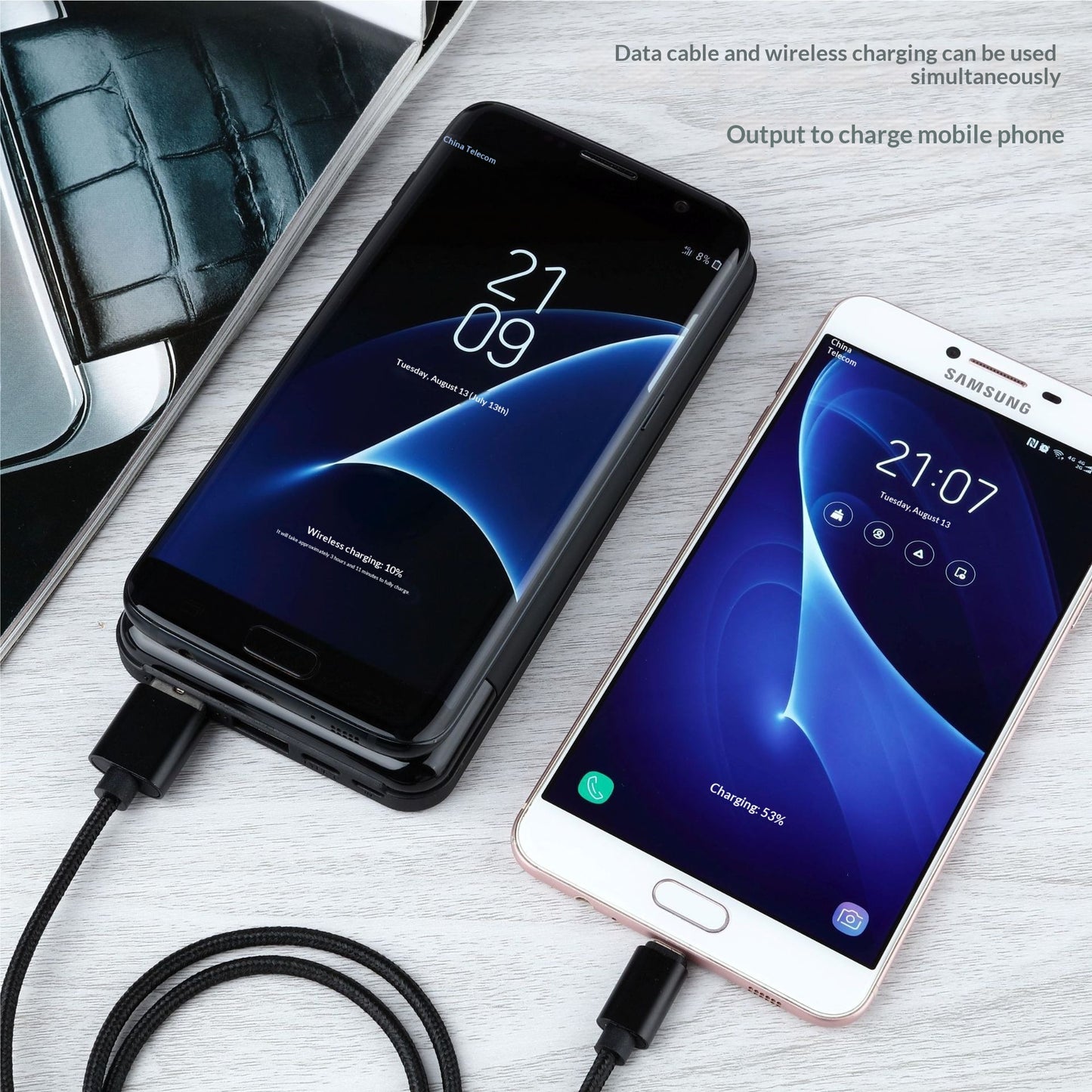 SolarCharge Pro™ – Faltbare Solar Powerbank mit Wireless Charging